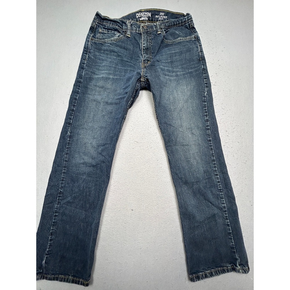 Denizen from Levi's 285 Relaxed Fit Denim Blue Jeans W32 L30 Mens